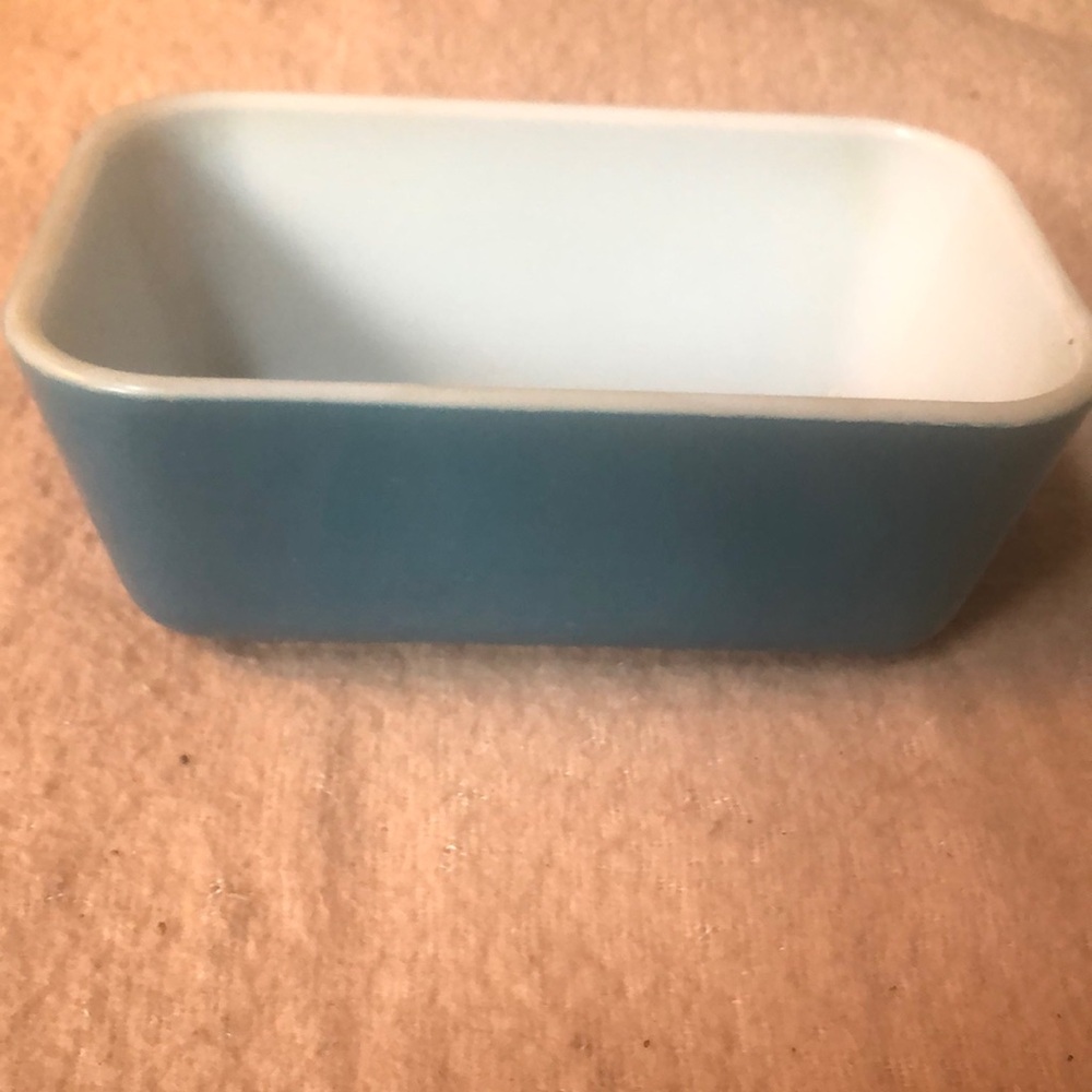 Blue Rectangular Pyrex Dish